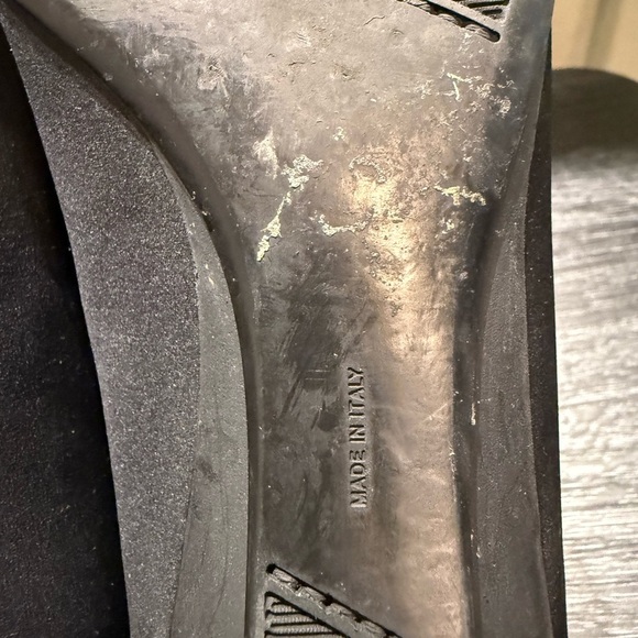 Salvatore Ferragamo Jet Black NELLA Nylon Wedge Loafer Size 10 - Picture 12 of 14